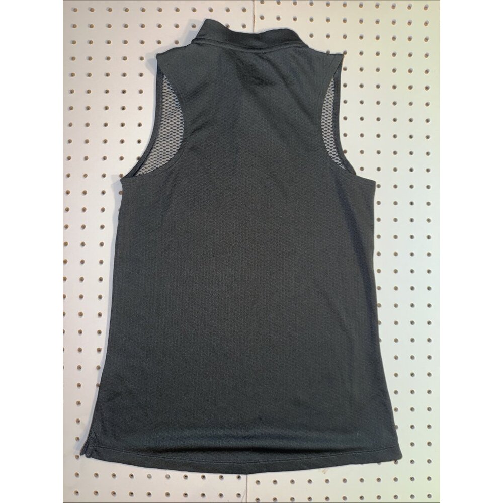Nike Dri-FIT Women’s XS Sleeveless Quarter Zip Tennis Golf Top Black - Picture 6 of 6